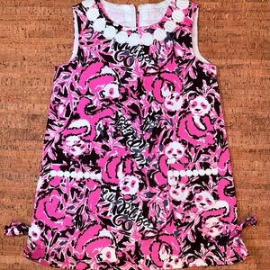 Lilly Pulitzer Pink and Black Sleeveless Dress